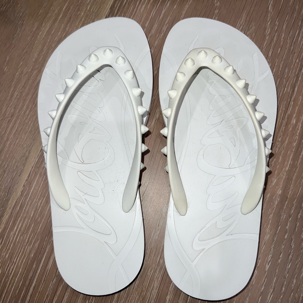 Loubi rubber flip flops - 35